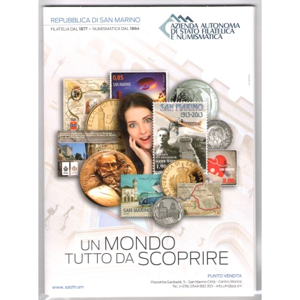 2013 San Marino , Libro Ufficiale Annuale delle emissioni Filateliche , Francobolli , Foglietti - MNH**