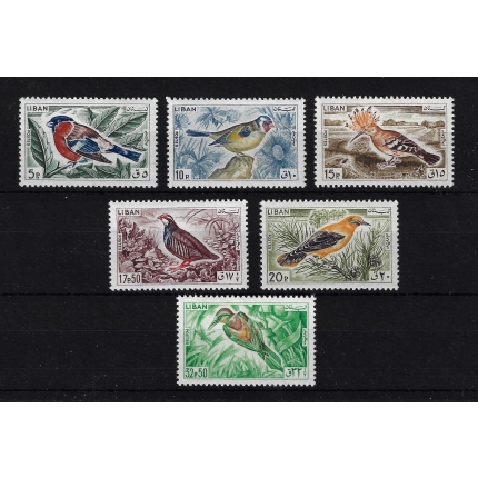 1965 Libano - Yvert n. 250-55 - Uccelli - 6 valori - MNH**