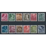 1951 Liechtenstein - n. 251/62 , Soggetti di Vita Contadina , 12 valori , MNH**