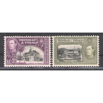 1938-44 Trinidad and Tobago - Stanley Gibbons n. 252-53 - MLH*