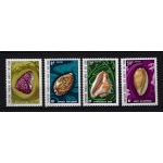 1972 Territoire Francais des Afars et des Issas  , Yvert n. 377-80 - Conchiglie - 4 valori - MNH**