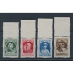 1929 Liechtenstein, n. 90/93 , Avvento al trono del Principe Francesco I, 4 valori , NMH**