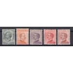 1917-20 Italia - Regno, n. 108/12 , Vittorio Emanuele III - MNH**