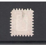 1866-70  Finlandia - n. 10  , Stemma 41 M. bruno giallo - Usato
