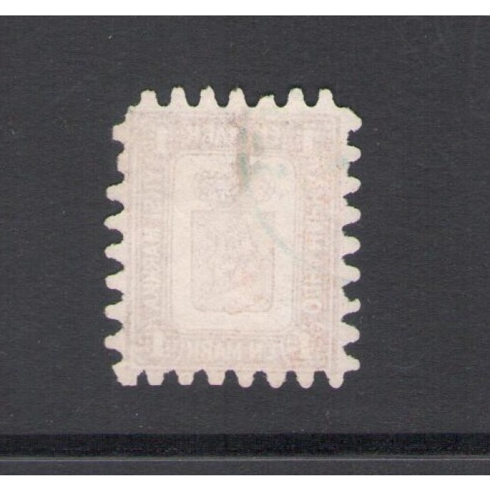 1866-70  Finlandia - n. 10  , Stemma 41 M. bruno giallo - Usato