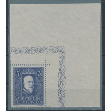 1933 Liechtenstein, n. 117 , Effige del principe Francesco I ,1 valore , Angolo di Foglio , MNH**