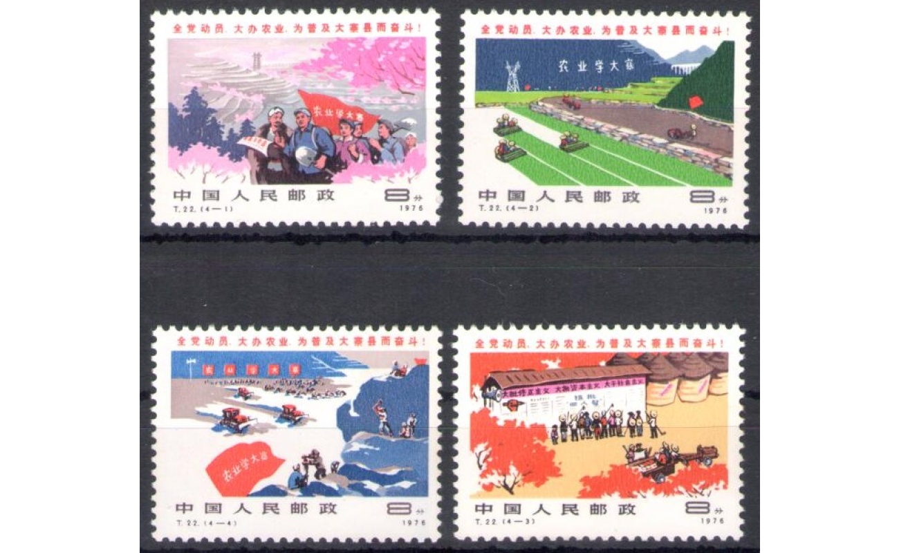 1977 CINA - China - Luoghi di Produzione in Cina - Catalogo Michel 1339-42 - 4 valori - MNH**