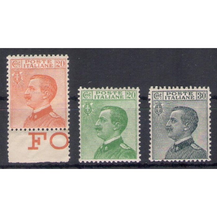 1925 Italia - Regno - Michetti n. 183/85 - 3 valori - MNH **