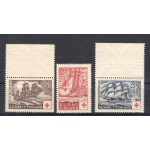 1937 Finlandia - n. 189-91 , Navi - 3 valori - MNH**