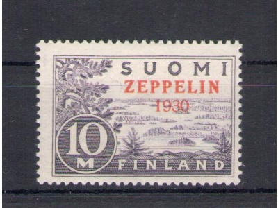 1930 Finlandia - Posta Aerea n. 1 , Zeppelin - 1 valore - MNH**