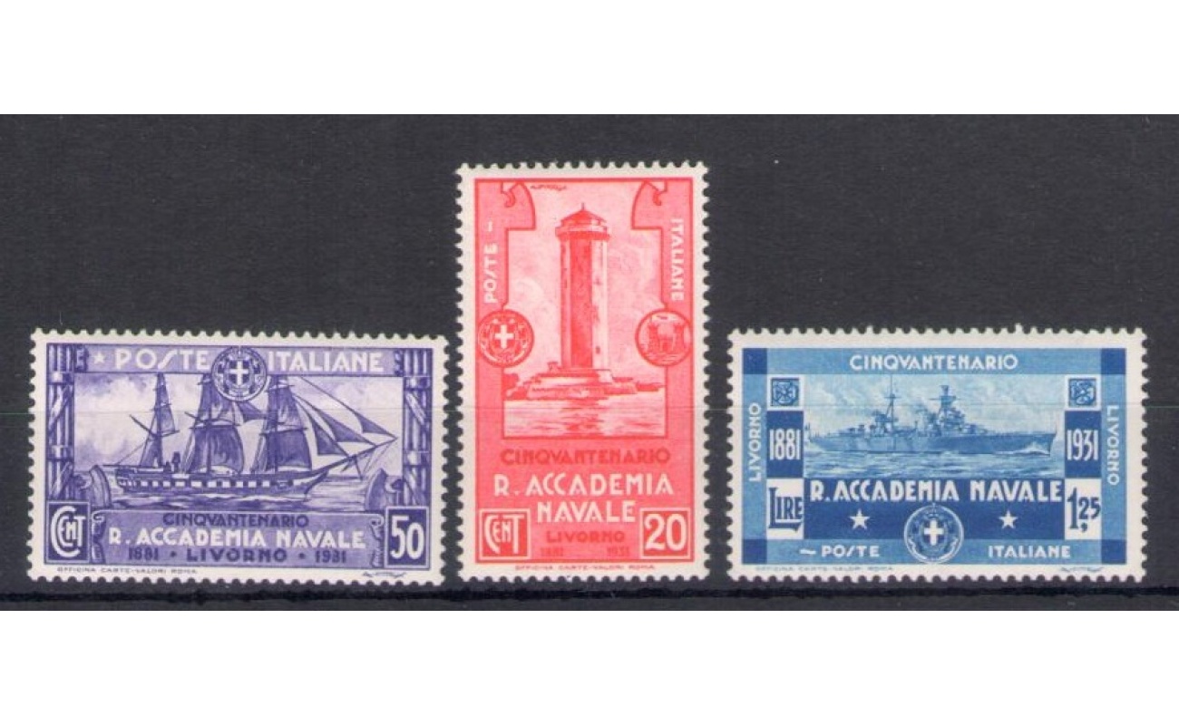1931 Italia - Regno - Accademia Navale n. 300-02  - MNH **