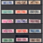 1946-51 Italia - Repubblica - Pacchi Postali n. 66/80 - Filigrana Ruota - 15 valori - Usati