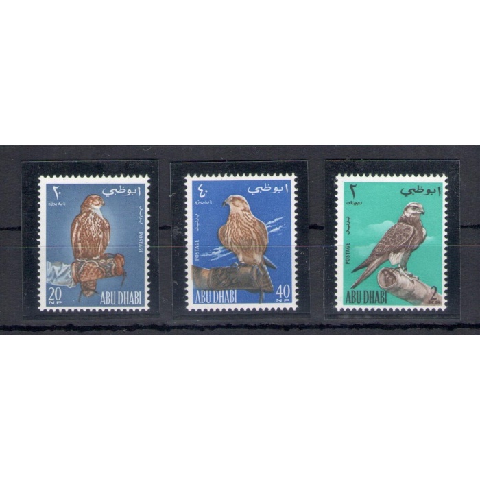 1965 Abu Dhabi, Yvert n. 12/14 - Uccelli - MNH**