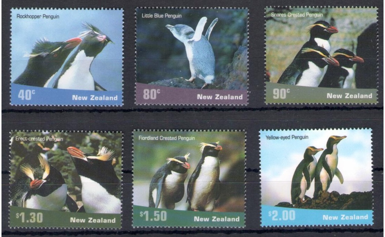 2001 New Zealand, Pinguini - n. 1887/92 - MNH**