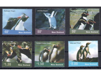 2001 New Zealand, Pinguini - n. 1887/92 - MNH**