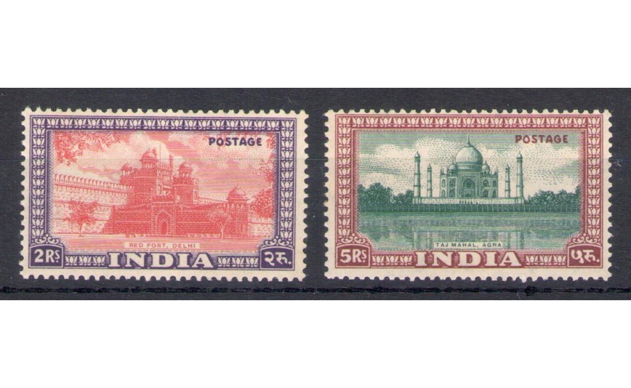 1949-52 India - Stanley Gibbson n. 321-322 - MNH**