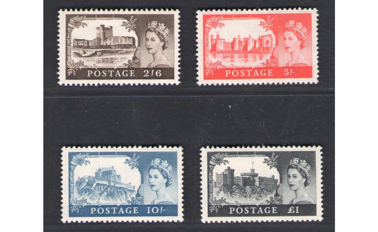 1959-68 Gran Bretagna - Castelli De La Rue, SG n. 595/98 - MNH**