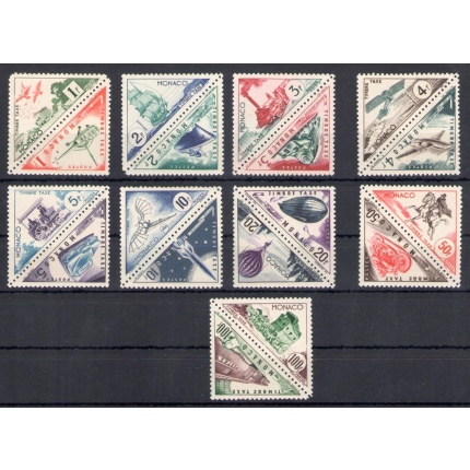 1953 Monaco, Tasse , n. 39A/55 - Mezzi di Trasporto, MNH**