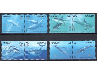 1998 Kiribati, Balene e Delfini - n. 414/21 - 8 valori - MNH**