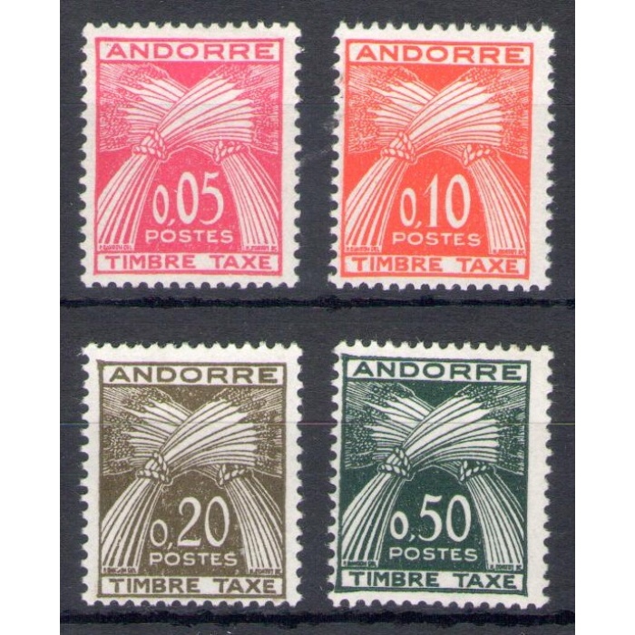 1961 Andorra Francese, Segnatasse n. 42/45 - MNH**