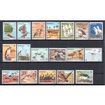 1982 BOTSWANA - Yvert n. 451/468 - Uccelli - serie di 18 valori - MNH**