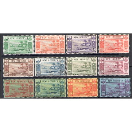 1938 New Hebrides - Stanley Gibbons n. 52/63 - Nuova valuta - MNH**