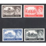 1955-58 Gran Bretagna - Castelli De La Rue, SG n. 536a/539a - MNH**