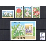 1989 Montserrat, Yvert n. 705/09+BF 49 - Fiori - MNH**