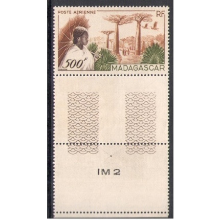 1952 Madagascar- Posta Aerea n. 73 - 500 Franchi bordo integrale - MNH**