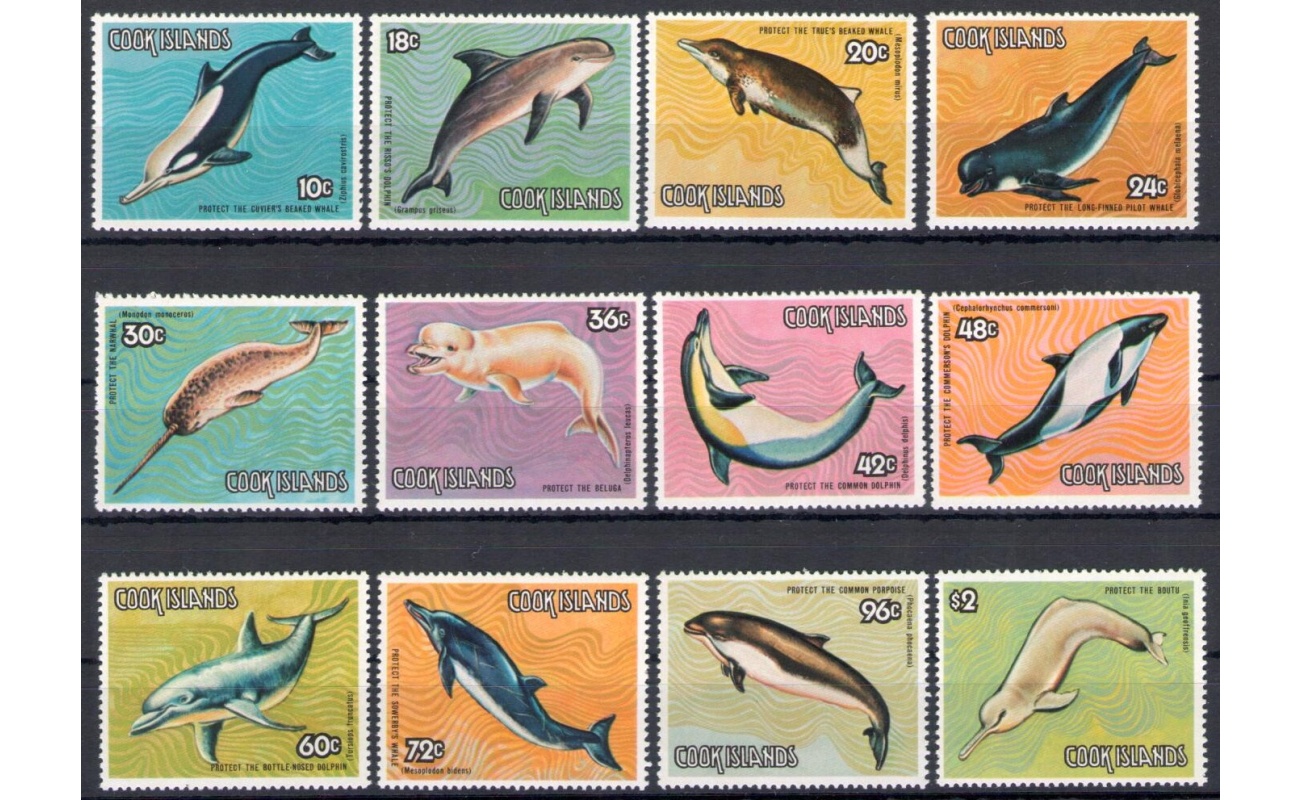 1984 Cook Islands, Balene e Delfini - n. 752-63 - MNH**