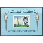 1966 QATAR - SG. MS 124 - Kennedy - Foglietto Non Dentellato - MNH**
