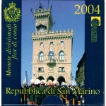2004 Repubblica  di San Marino - Monete Divisionali - Serie completa FDC