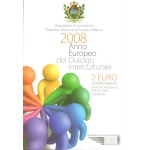 2008 Repubblica  di San Marino - Dialogo Interculturalale 2 € - FDC