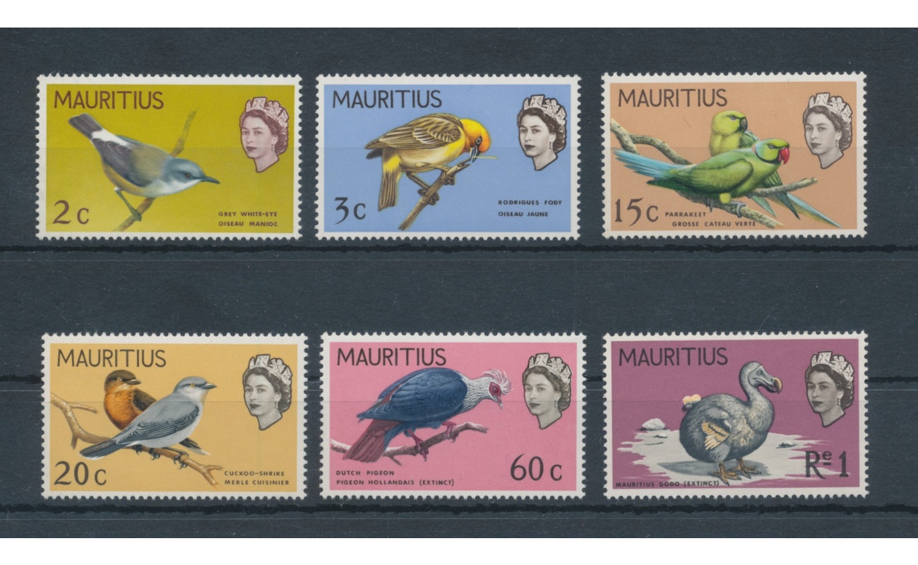 1968 Mauritius - Uccelli,  SG 370/75 - MNH**