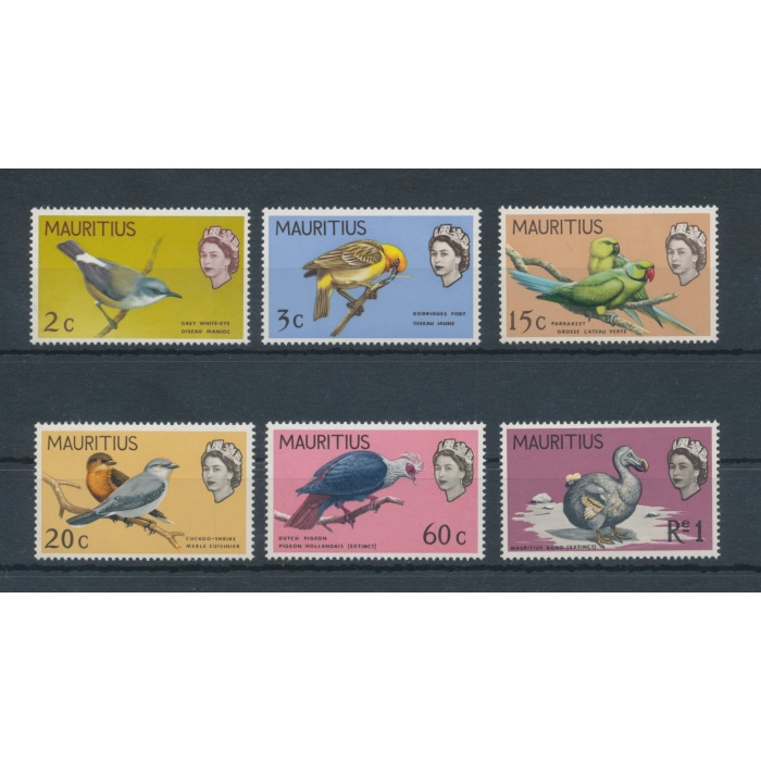 1968 Mauritius - Uccelli,  SG 370/75 - MNH**