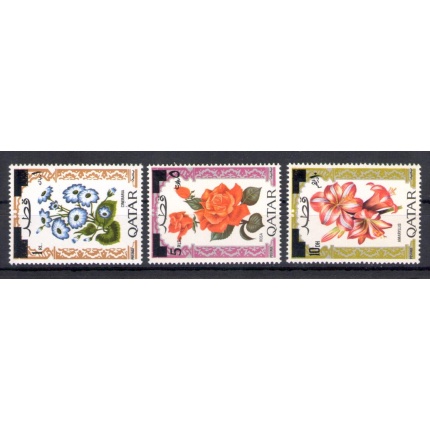 1972 QATAR, SG n. 399/01 - Fiori Soprastampati nuovo valore - MNH**