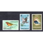 1964 Giordania - Posta Aerea - Gibbons n. 627/29 - Uccelli - MNH**