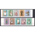 1972-73 Finlandia - n. 674/78+697/01 , Costumi - 10 valori - MNH**