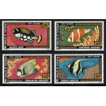 1978 Wallis et Futuna, Yvert Posta Aerea n. 76-79, Pesci, 4 valori, MNH**