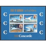 1976 BAHRAIN, Stanley Gibbons n. MS 236 - Volo Inaugurale Concorde - MNH**