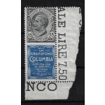 1924 Italia Regno, Pubblicitario n. 2, 15 cent Columbia grigio oltremare - MNH**