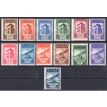 1943 SAN MARINO, n. 240/52 Ventennale dei Fasci Sammarinesi, Non Emessi, MNH**