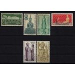 1953 LAOS - SG 34/39 - Statue di Buddha - MNH**