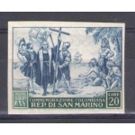 1951 San Marino, n. 379c C. Colombo Non dentellato  - MNH**