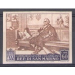 1951 San Marino, n. 381c C. Colombo Non dentellato  - MNH**