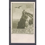 1944 San Marino, n. A48a - 20 Lire Non Dentellato - MNH**