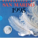 1995 Repubblica  di San Marino, Monete Divisionali , Serie completa FDC