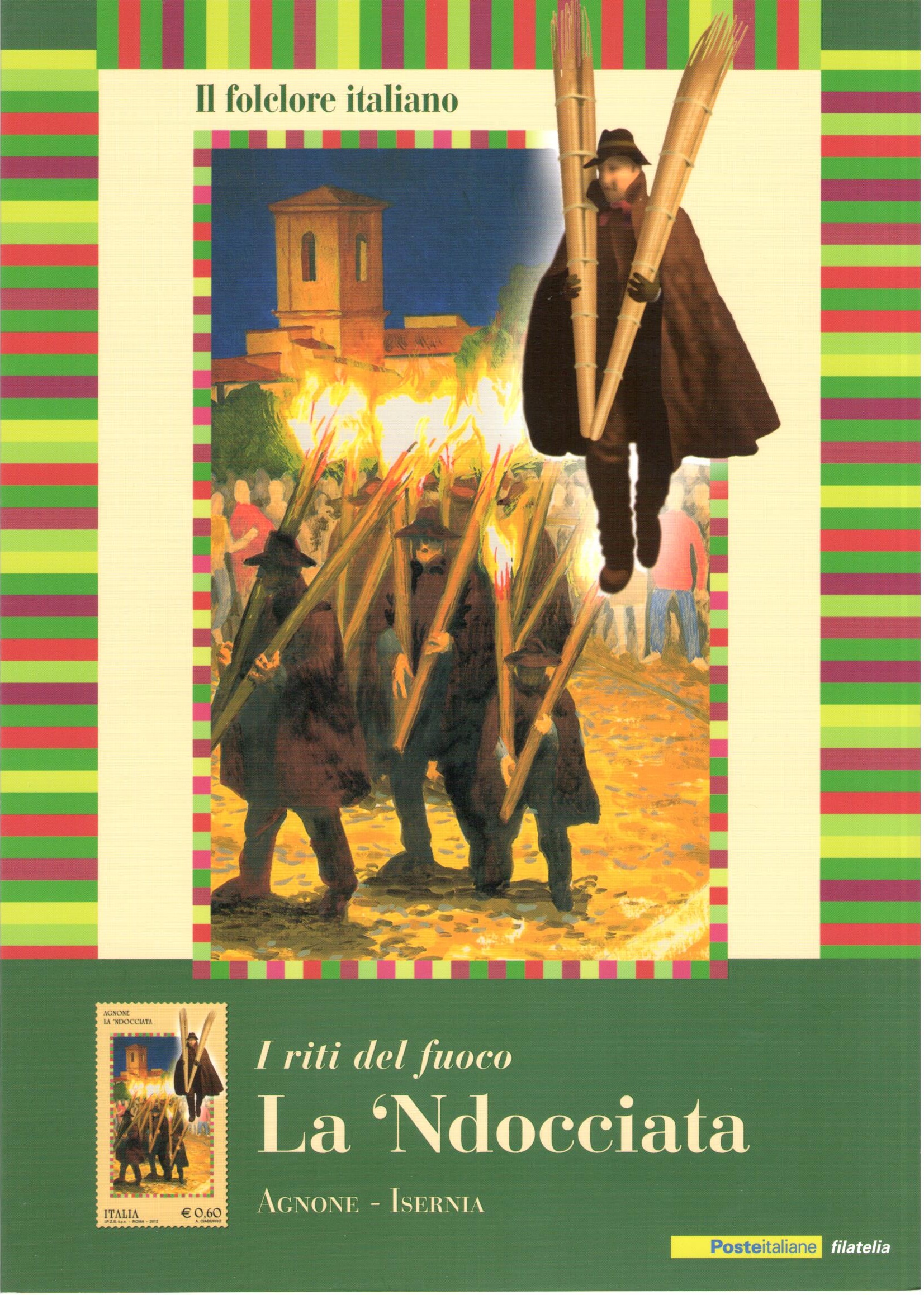 2012 Italia - Repubblica , Folder - Folclore Italiano n. 332 - MNH**