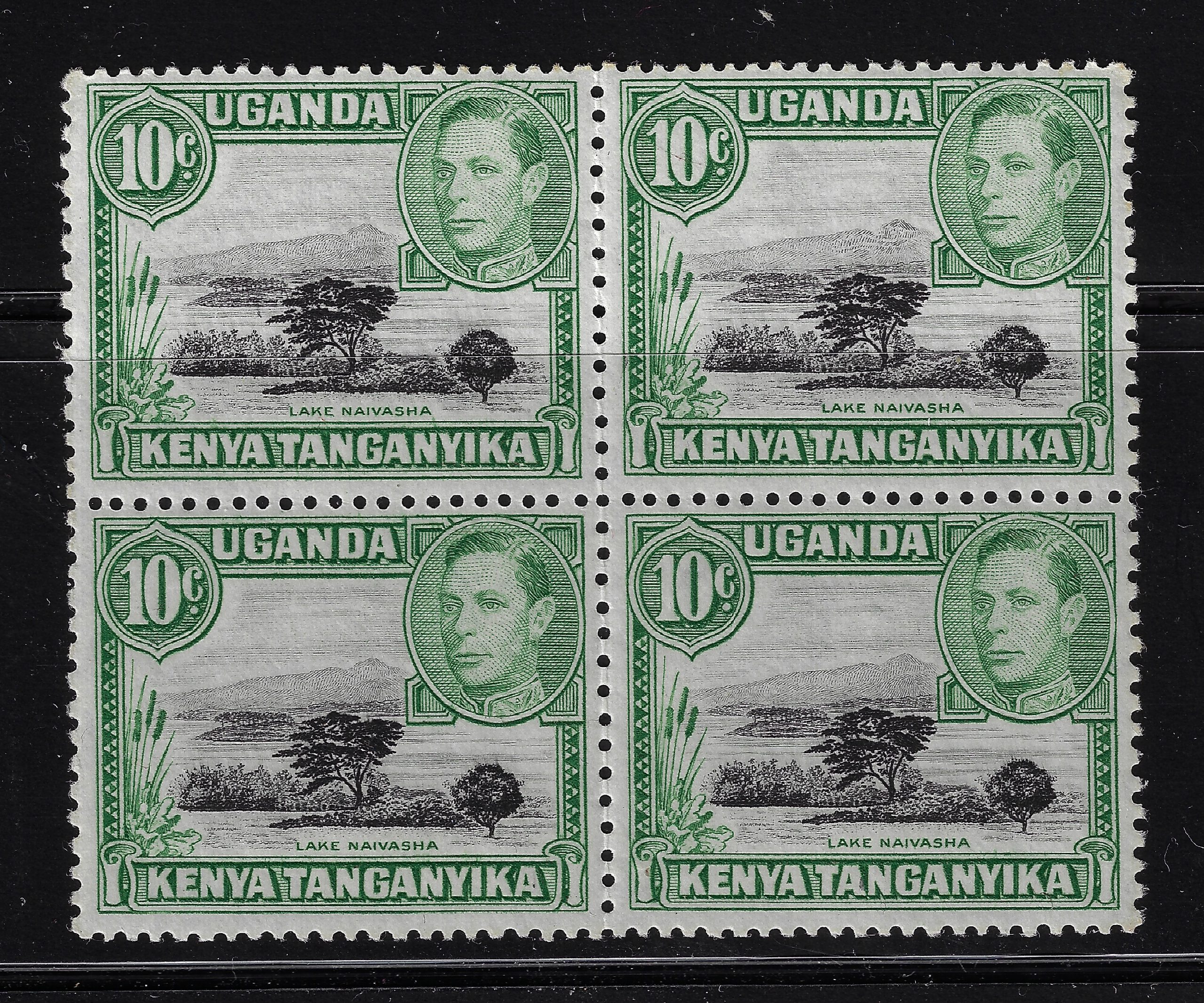 72149 1938-54 Kenya Uganda Tanganyika - S.G. n. 135a - Mountain Retouch , MNH** - immagine 1