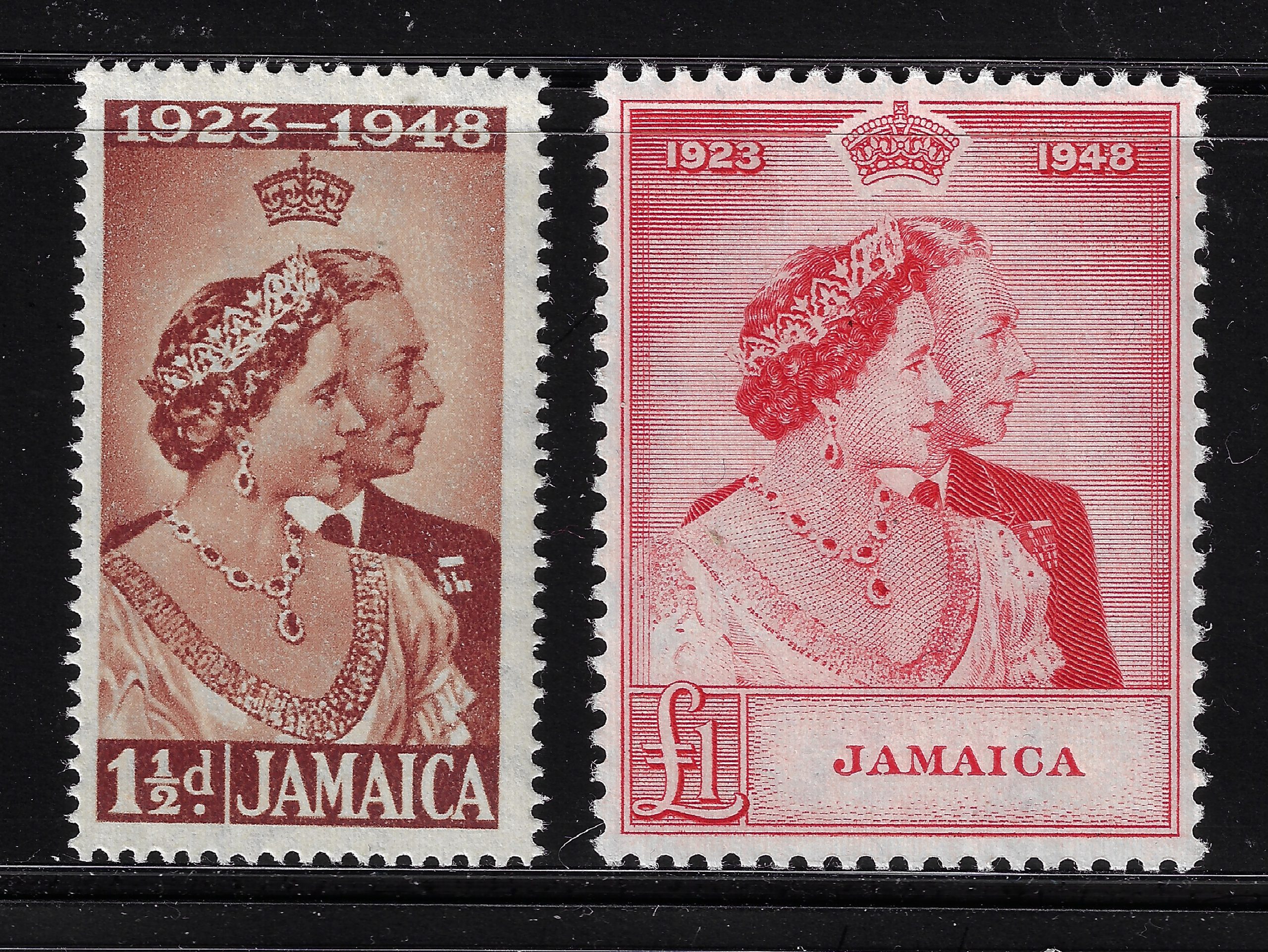 72163 1948 Jamaica, Stanley Gibbons n. 143-44 - MNH** - immagine 1